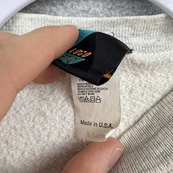 VINTAGE 90s Cleveland Browns Logo Athletic Crewneck Sweatshirt XL USA Nfl Men's - Picture 5 of 9